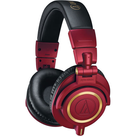 Audio-Technica ATH-M50x Over-Ear Dynamic Monitor Headphones, LE Red-Gold