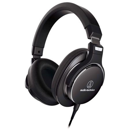 Audio-Technica ATH-MSR7NC SonicPro Headphones with Mic, Black