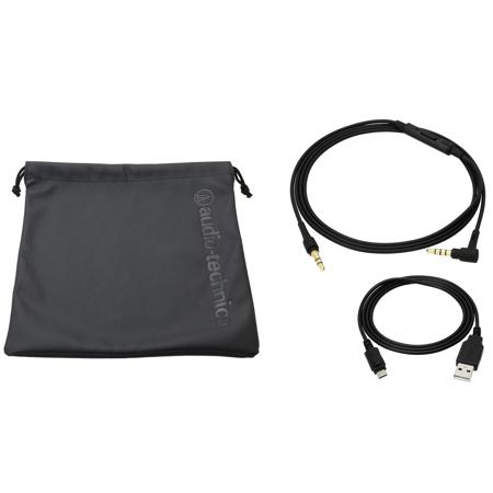 Audio-Technica ATH-SR5BT Wireless Audio On-Ear Headphones with Mic, Black