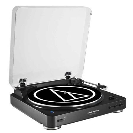 Audio-Technica AT-LP60BK-BT Belt-Drive Stereo Turntable with Bluetooth, Black