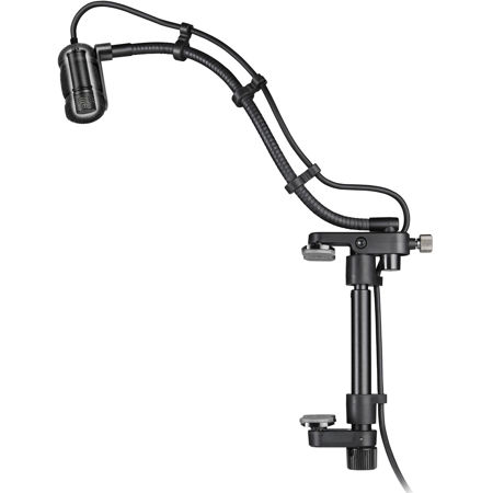 Audio-Technica ATM350GL Cardioid Condenser Instrument Microphone with Guitar Mounting System, AT8490L 9" Gooseneck