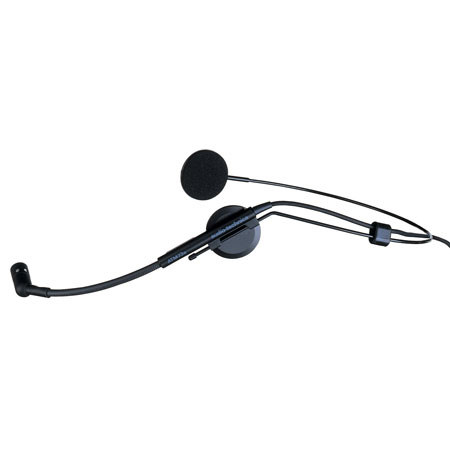 Audio-Technica ATM73AC Cardioid Condenser Headworn Microphone, 40-15000 Hz Frequency Response, 59dB Signal-To-Noise Ratio