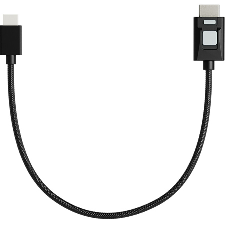 Atomos 11.8" 4K HDR High-Speed Locking HDMI Male to Mini-HDMI Male Cable, Black