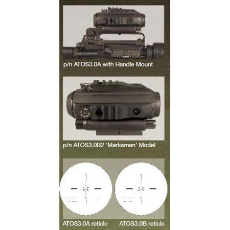 ELCAN Armament ATOS3 with RAF Reticle, Picatinny Mount