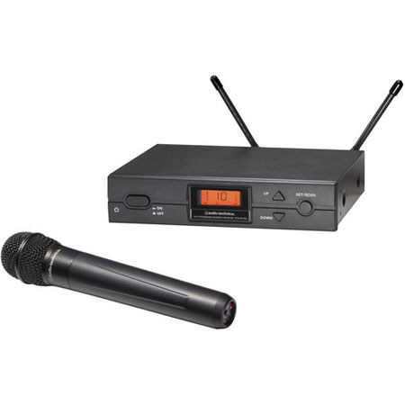 Audio-Technica ATW-2120a Wireless Handheld Mic System, Band D/656.125-678.500MHz