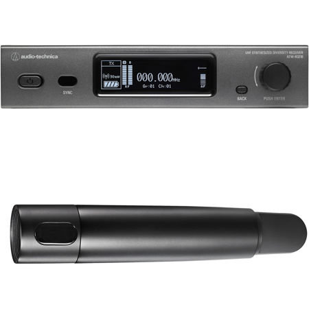 Audio-Technica ATW-3212DE2 3000 Series 4th Gen Wireless System with Handheld Transmitter, No Capsule, DE2: 470-530MHz