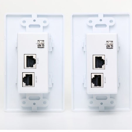Atlona VGA with Stereo Audio Extender Wall Plate Kit, Upto 100ft
