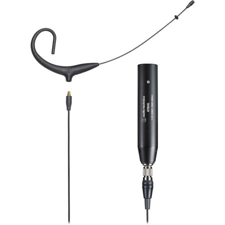 Audio-Technica BP892x Omnidirectional Condenser Headworn Microphone with 55" Detachable Cable, -43 dB Sensitivity, Black