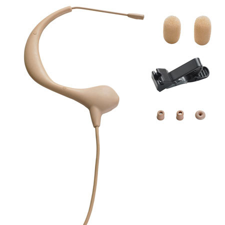 Audio-Technica BP893C MicroEarset Omnidirectional Condenser Headworn Mic, Beige
