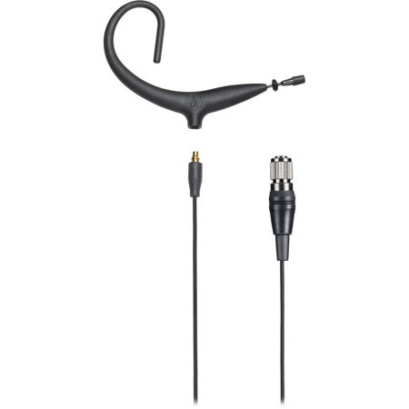 Audio-Technica BP893xcH Omnidirectional Condenser Headworn Wireless Microphone with cH-Style 4-Pin Connector, -38 dB Sensitivity, Black