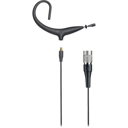 Audio-Technica BP893xcW Omnidirectional Condenser Headworn Wireless Microphone with cW 4-Pin Connector, -38 dB Sensitivity, Black