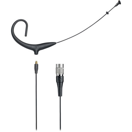 Audio-Technica BP894xcW Cardioid Condenser Headworn Wireless Microphone with cW 4-Pin Connector, 47 dB Sensitivity, Black