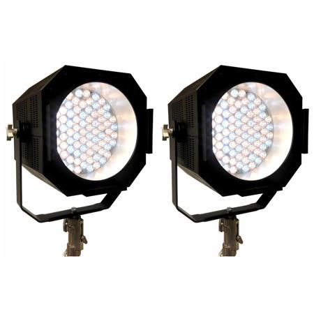 AAdynTech 2 Pack Cinema Series 92+ CRI Punch Variable LED Fixture with Wireless DMX and RDM Receiver, 3532 FC at 10'