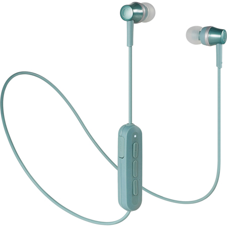 Audio-Technica ATH-CKR300BT Wireless In-Ear Headphones w/ Mic, Gray