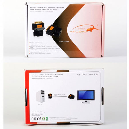 Atlona 1080p DVI Over Single CAT5e Powerless Mini-Extender