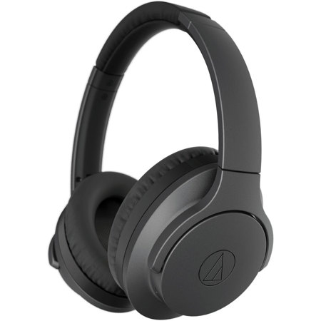 Audio-Technica ATH-ANC700BT QuietPoint Wireless Active Noise-Cancelling Over-Ear Headphones with Mic, Black