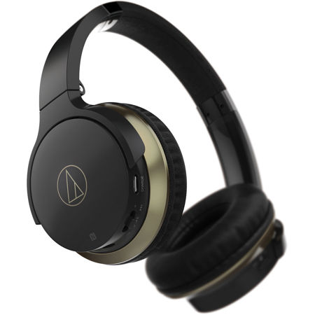Audio-Technica ATH-AR3BT SonicFuel Wireless On-Ear Headphones, Mic&Control,Black