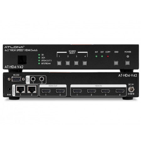 Atlona Technologies 4x2 HDMI Switcher with Auto Switching