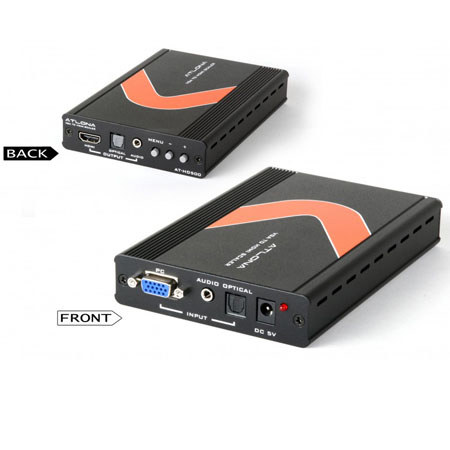 Atlona AT-HD500 PC / Laptop to HDMI Converter, Black