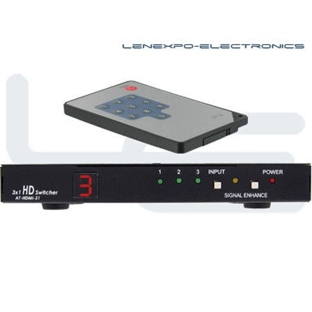 Atlona 3 x 1 HDMI Switch with Remote Control