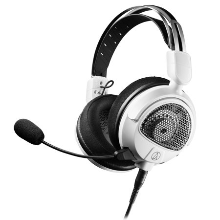 Audio-Technica ATH-GDL3 High-Fidelity Open-Back Over-Ear Wired Gaming Headset, White