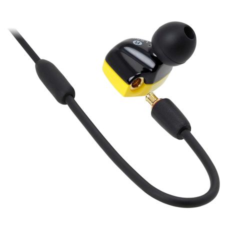 Audio-Technica ATH-LS50iS In-Ear Headphones with In-line Mic, Yellow