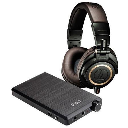 Audio-Technica ATH-M50xDG Pro Studio Monitor Headphones, Dark Green W/Fiio E12