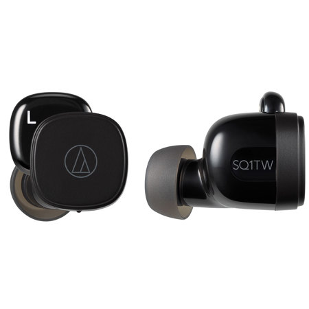 Audio-Technica ATH-SQ1TW Wireless In-Ear Headphones, Black