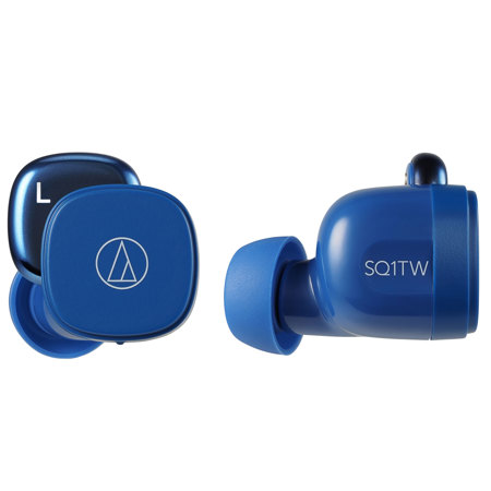 Audio-Technica ATH-SQ1TW Wireless In-Ear Headphones, Blue
