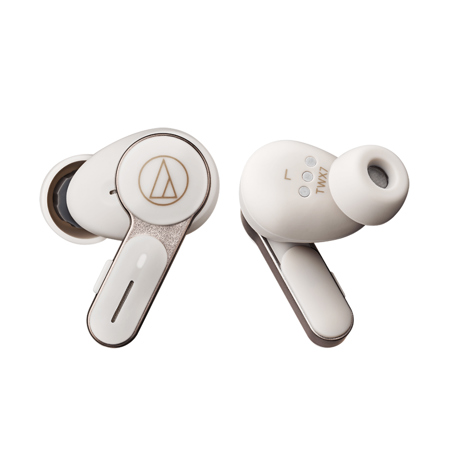 Audio-Technica ATH-TWX7 True Wireless Hybrid Noise Cancelling Earbuds White