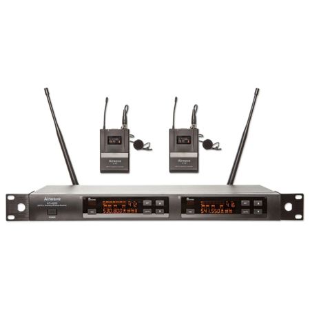 Airwave Technologies AT-4220 144 UHF 2-Ch Wireless System with 2x Lavalier Mics