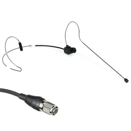 Airwave Technologies HSD-SLIMCLIP Omni-Directional Dual-Ear Headset Microphone, G4 Audio Technica cH Generation 4 Compatible, Black