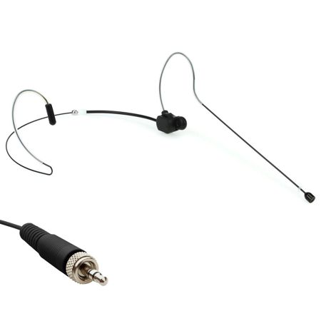 Airwave Technologies HSD-SLIMCLIP Dual-Ear Headset Mic, S8 Compatible, Black