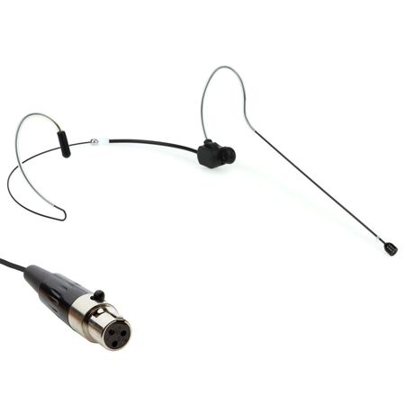 Airwave Technologies HSD-SLIMCLIP Dual-Ear Headset Mic, T3 Compatible, Black