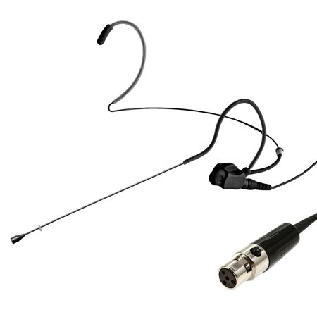 Airwave Technologies HSD-TITANIUM SLIM CLIP Dual Ear Headset Microphone,EV,Black