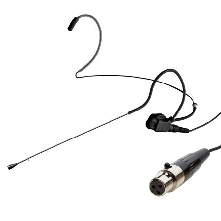 Airwave Technologies HSD-TITANIUM SLIM CLIP Dual Ear Headset Microphone,T3,Black