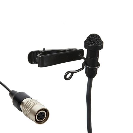 Airwave Technologies LAV-SLIMLINE+ Miniature Lavalier Mic, AT Compatible, Black