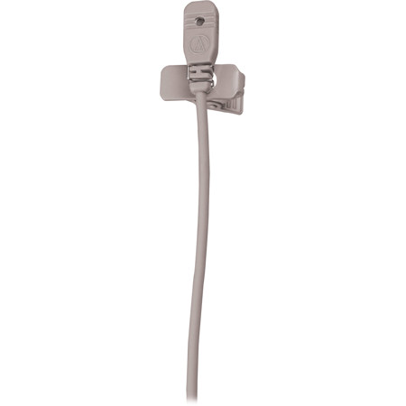 Audio-Technica MT830CH-TH Omnidirectional Lavalier Condenser Microphone with 4-Pin cH Connector for A-T Wireless System,Beige