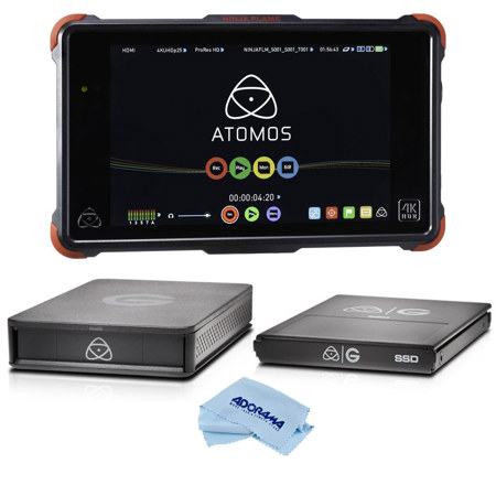 Atomos Ninja Flame 7" Monitor Recorder, 1920x1200 With 4K 512GB SSD