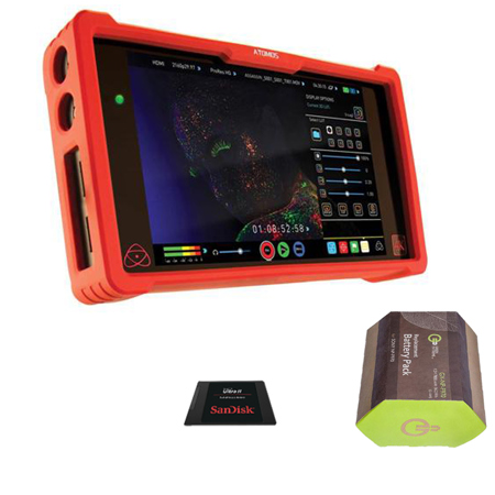 Atomos Ninja Assassin 7.1" 4K & HD HDMI ProRes/DNx Monitor Recorder W/Acc Bundle