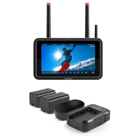 Atomos Ninja TX 5.2" FHD Touch On-Camera Monitor/Recorder, w/Universal Power Kit
