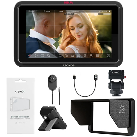 Atomos Ninja TX GO 5" FHD Touch On-Camera Monitor/Recorder, with 5" Creator Kit