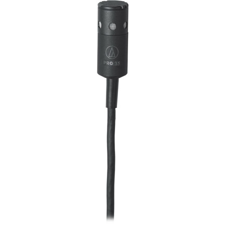 Audio-Technica Cardioid Clip-On Condenser Microphone with 4-Pin cH-Style Screw-Down Connector for A-T Wireless System