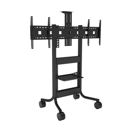 Avteq RPS-500L Mobile Cart for 40-70" Dual Displays, TAA Compliant