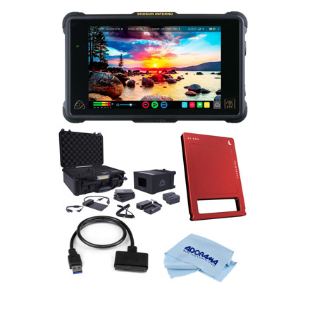 Atomos Shogun Inferno Monitor Recorder, W/Atomos Accessory Kit/500GB SSD Drive