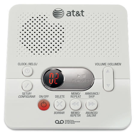AT&T 1740 Digital Answering System with Time/Day Stamp