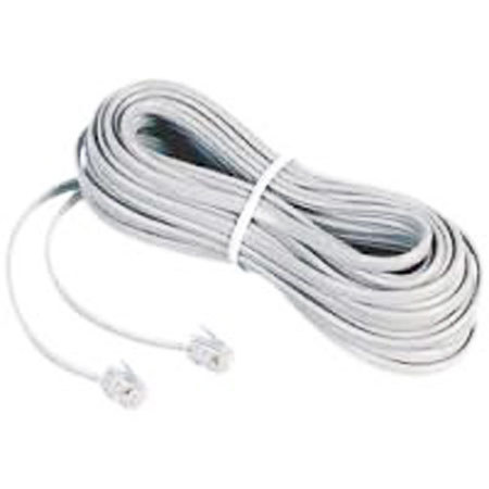 AT&T 25' Telephone Line Cord, White