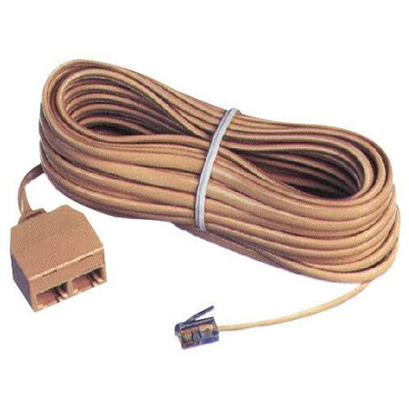 AT&T 25' Dual Outlet Extension Cord, Ivory