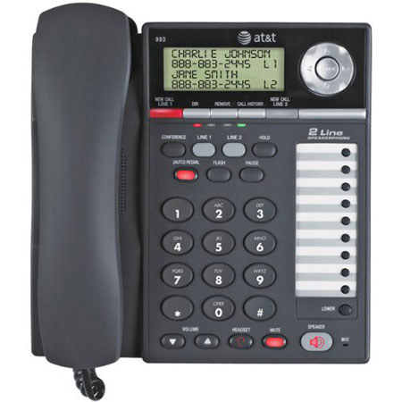 AT&T 993 2 Line Speakerphone with Caller ID/Call Waiting