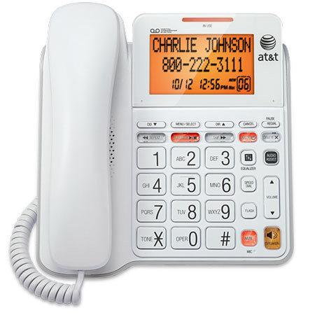 AT&T CL4940 Corded Answering System with Backlit Display